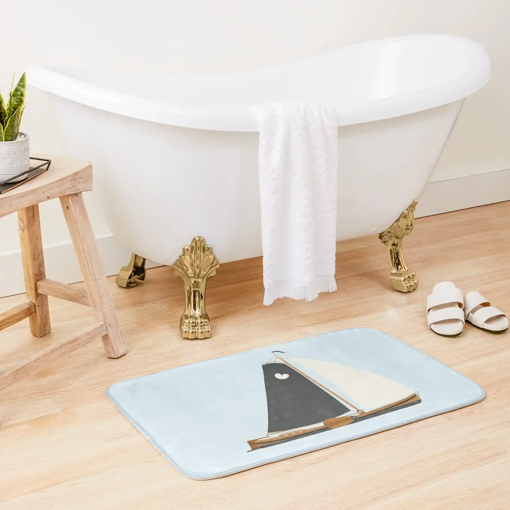 

Old Sailing Boat (A Frisian Sktsje) Bath Mat For The Bathroom DoorFor The Door Mat