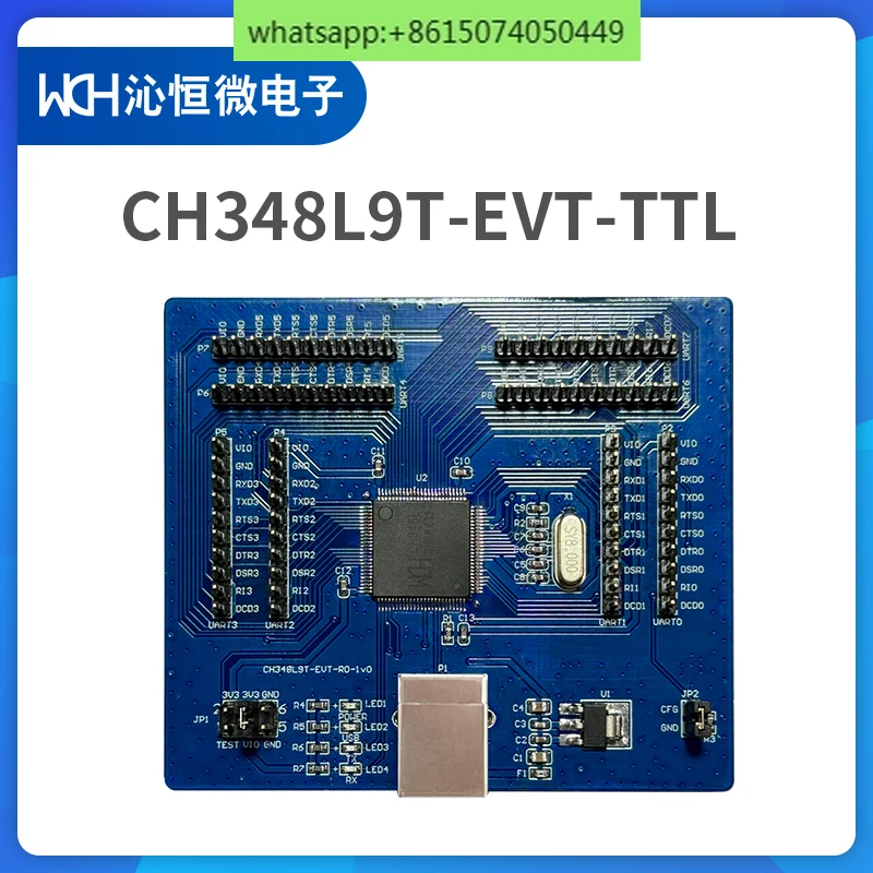 CH348 series USB to 8-string evaluation board