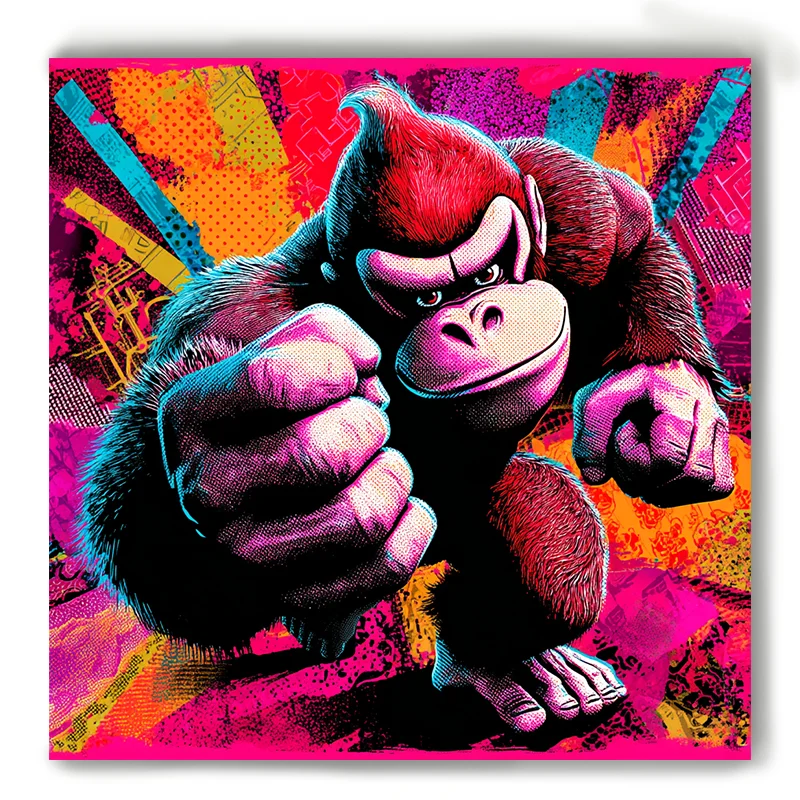 Pop Art Gorilla Wall Art: How This Bold Piece Transformed My Man Cave Into a Conversation Starter