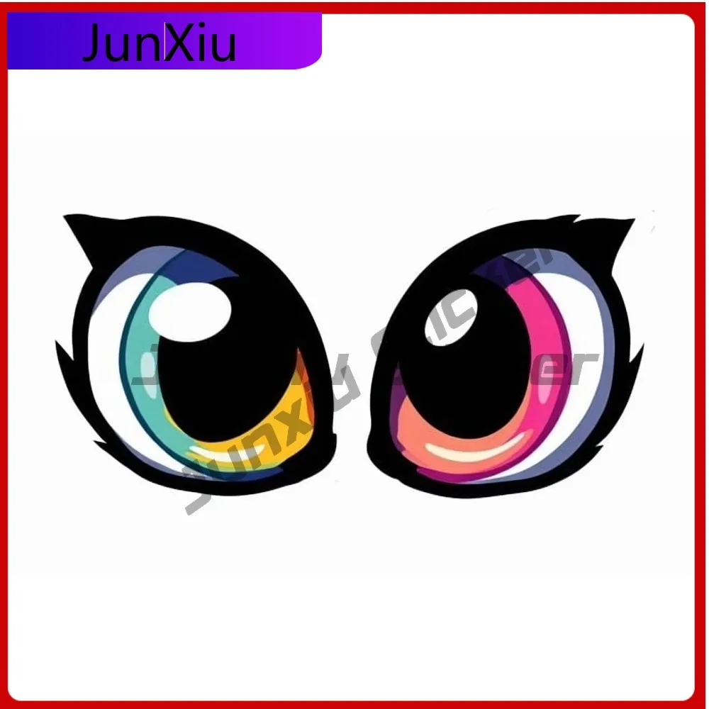 

Pair Colorful Eyes Anime Funny Car Laptop Window Bumper Waterproof Vinyl Decal Sticker Cool Cute Cool Vintage Vintage Retro