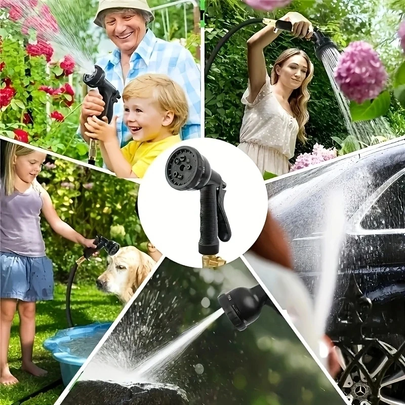 نوع جديد من خرطوم التلسكوبي، خرطوم سحري قابل للتوسيع عالي الضغط، مسدس مياه لغسيل السيارات، خرطوم سقي حديقة المنزل، خرطوم البستنة #6