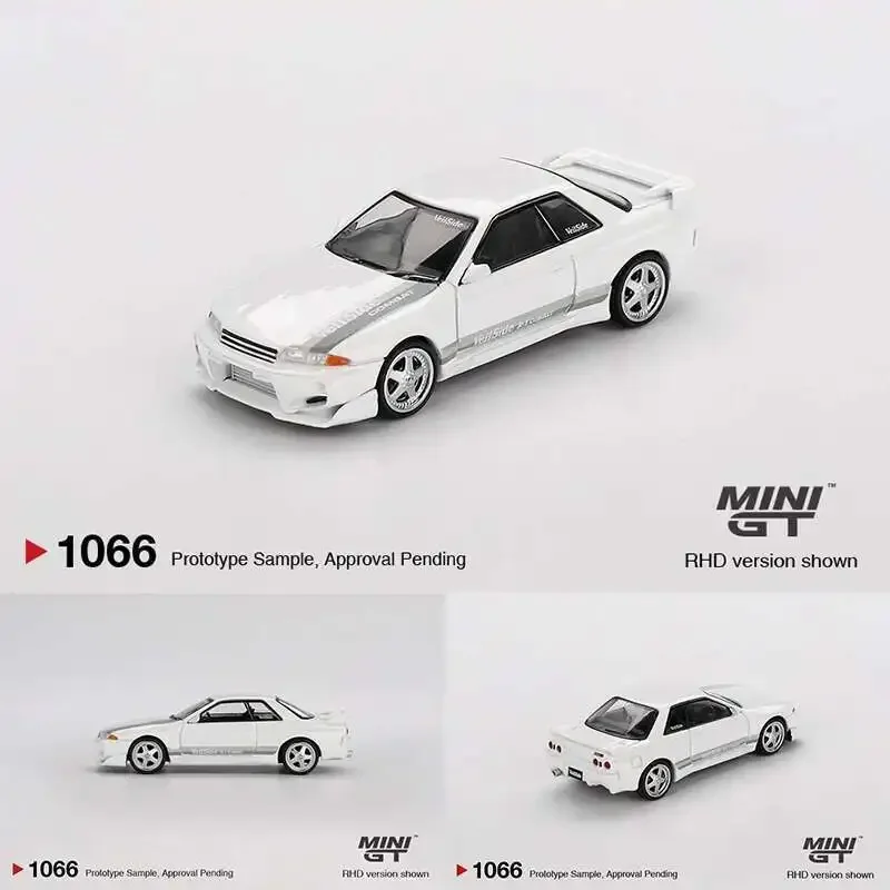 

Предпродажа MINIGT 1066 Nissan 1:64 Skyline GTR R32 VeilSide Combat C-I Белая литая под давлением модель автомобиля Коллекция игрушек