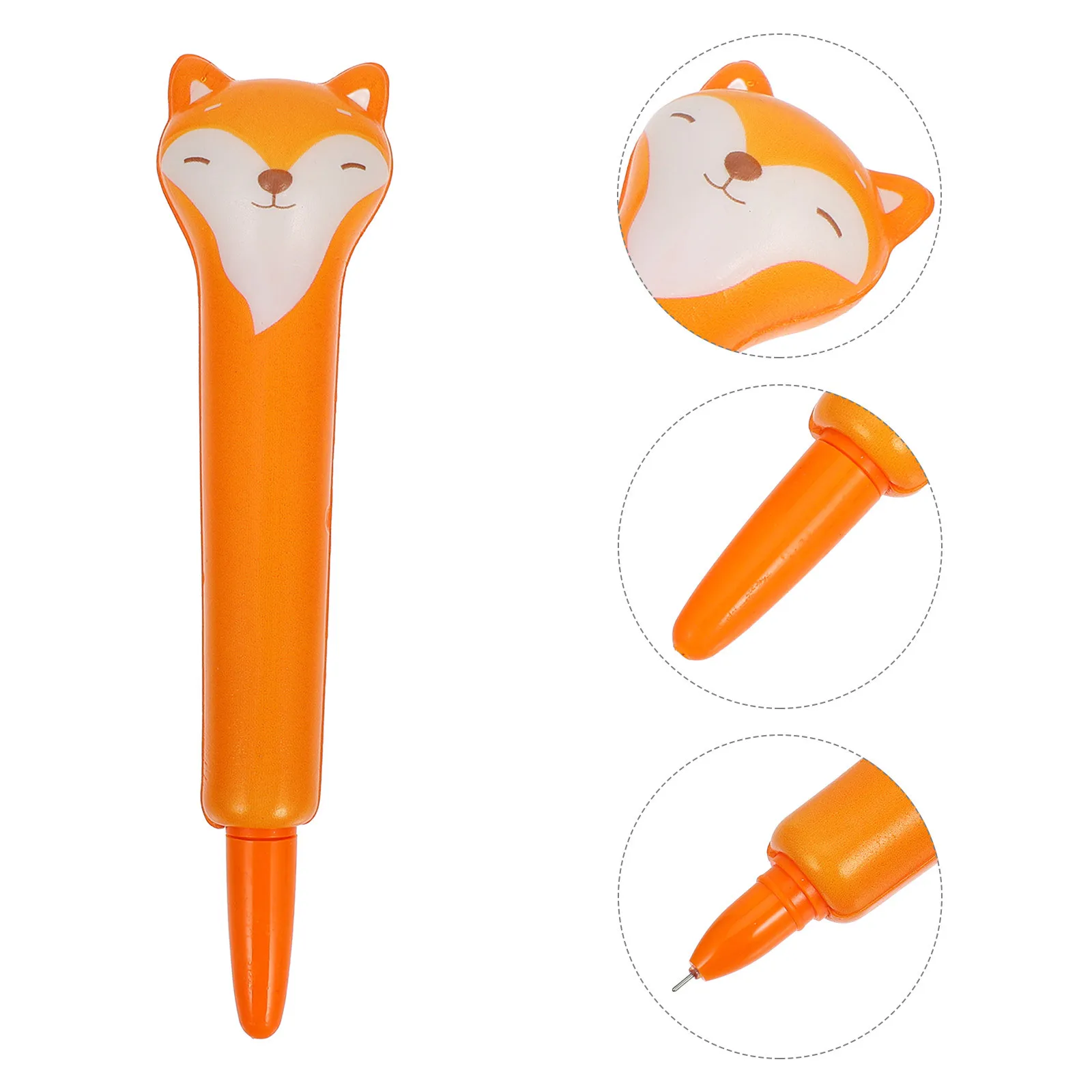 

Novelty Fox Gel Pen Smooth Fine Point Black Ink Stationery School Supplies Kawaii Animal Pens for Journaling Fox Writing Pens