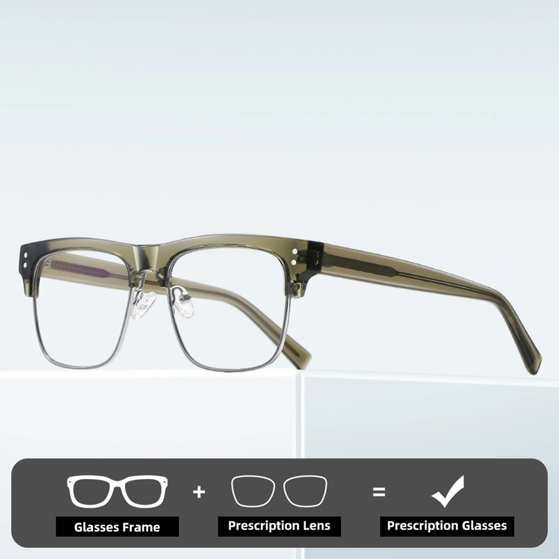 

Двойная легенда, геометрическая квадратная дизайнерская оправа для женщин и мужчин, анти-синий свет, очки для чтения при близорукости, очки по рецепту для дальнозоркости