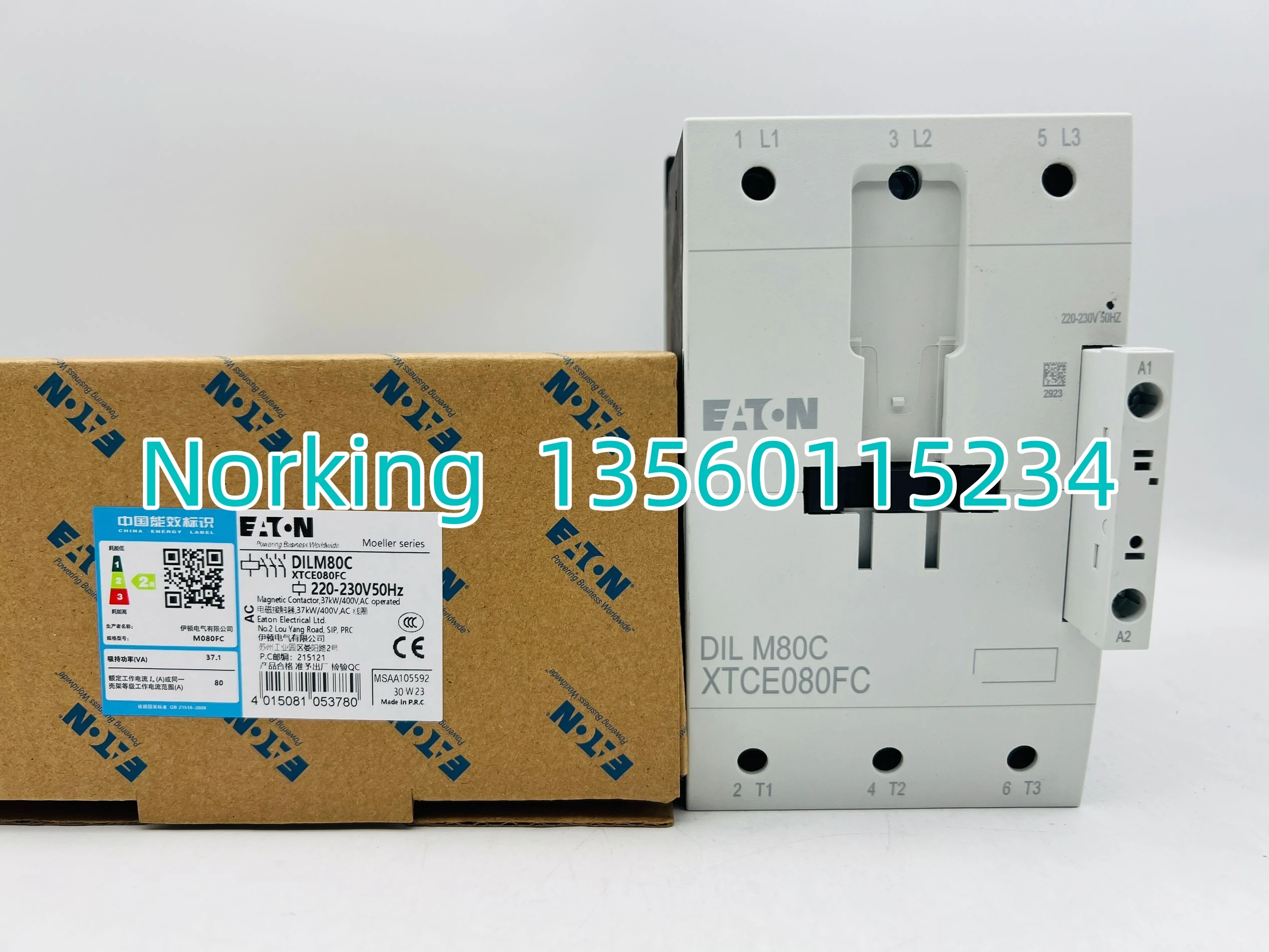 EATON อีตัน มุลเลอร์ 37KW AC คอนแทค DILM80C ใหม่ 220V Spot XTCE080FC