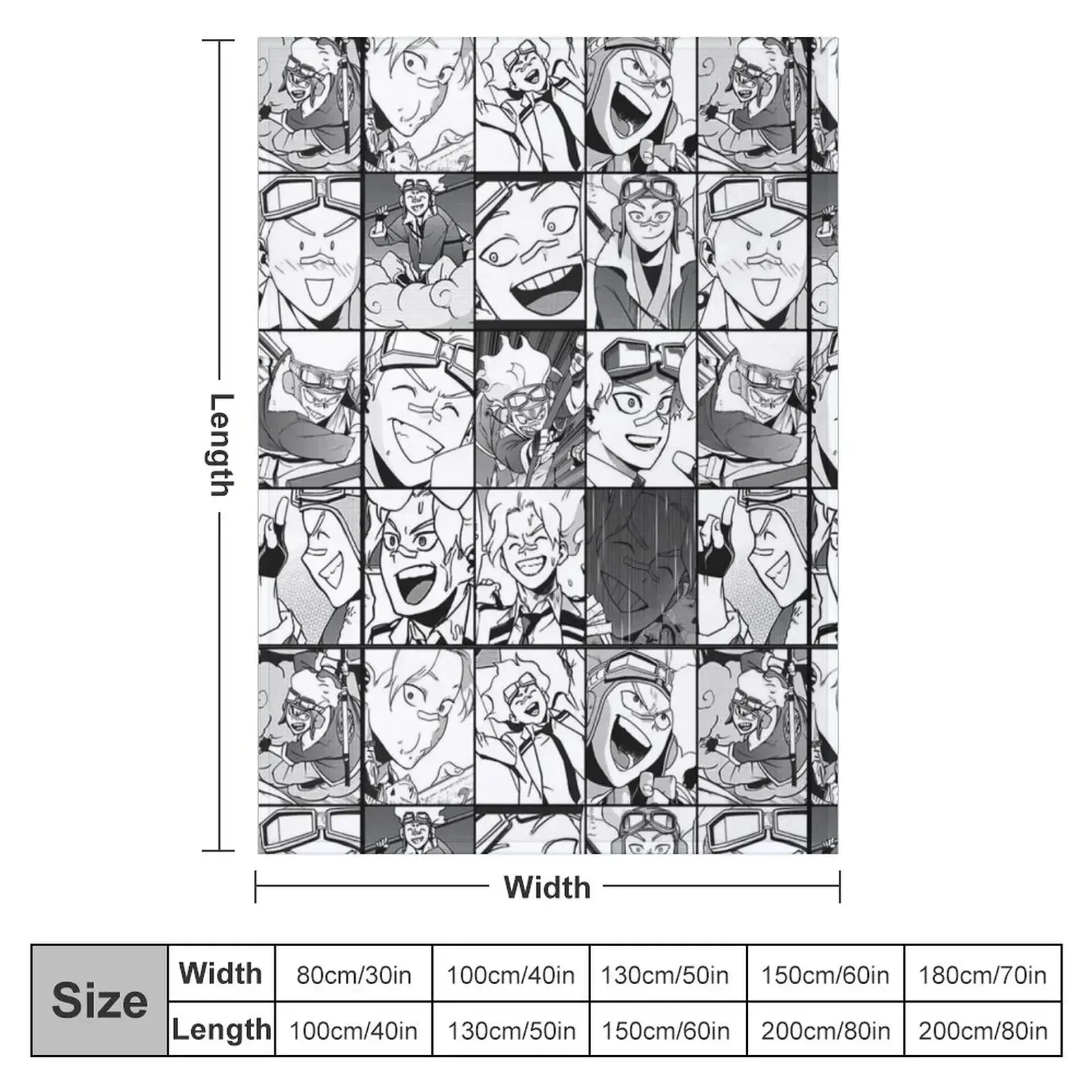 Oboro Shirakumo-collage black and white version Throw Blanket Stuffeds heavy to sleep Moving Shaggy Giant Sofa Blankets