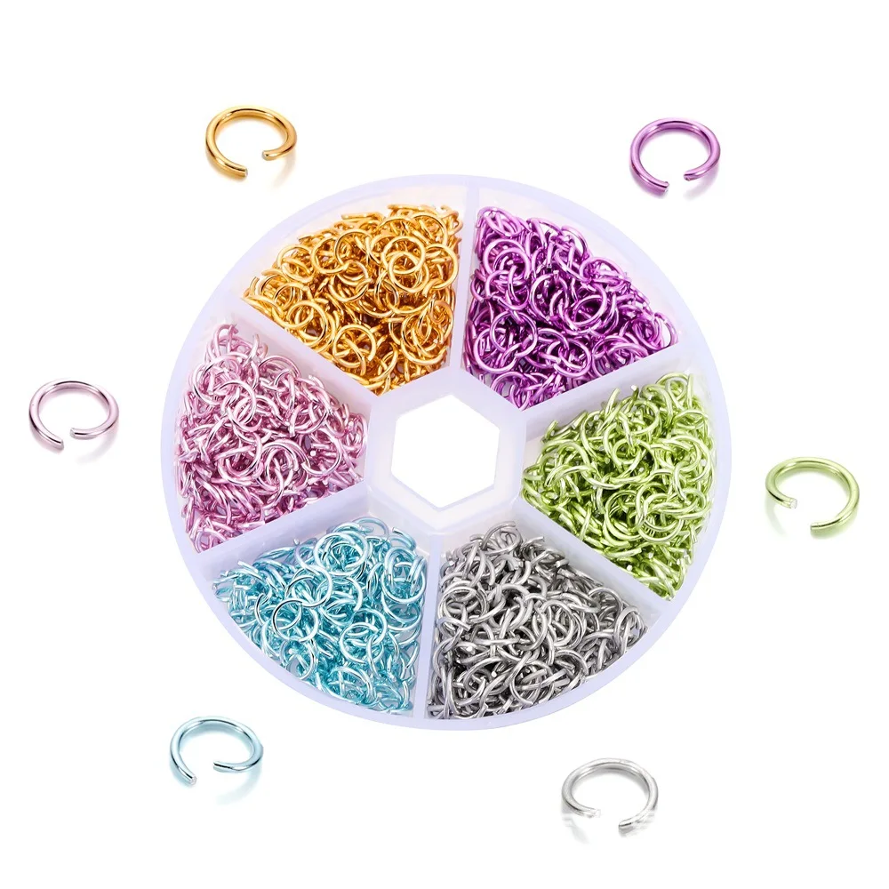 1080pcs Colorful Jump Rings for Jewelry Making