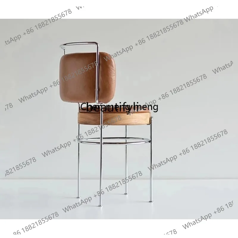 Light Luxury Single Chair Modern Simple Metal Rattan, Hotel, Model Room Reception Chair Dressing Chair