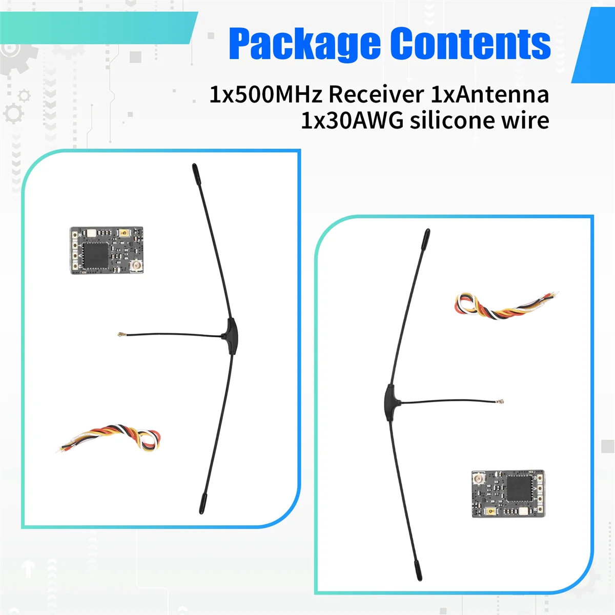 

Superior 500mhz Single Antenna Receiver 500.5mhz-524.9mhz Drone Transmitter for Remote Control Racing Drones