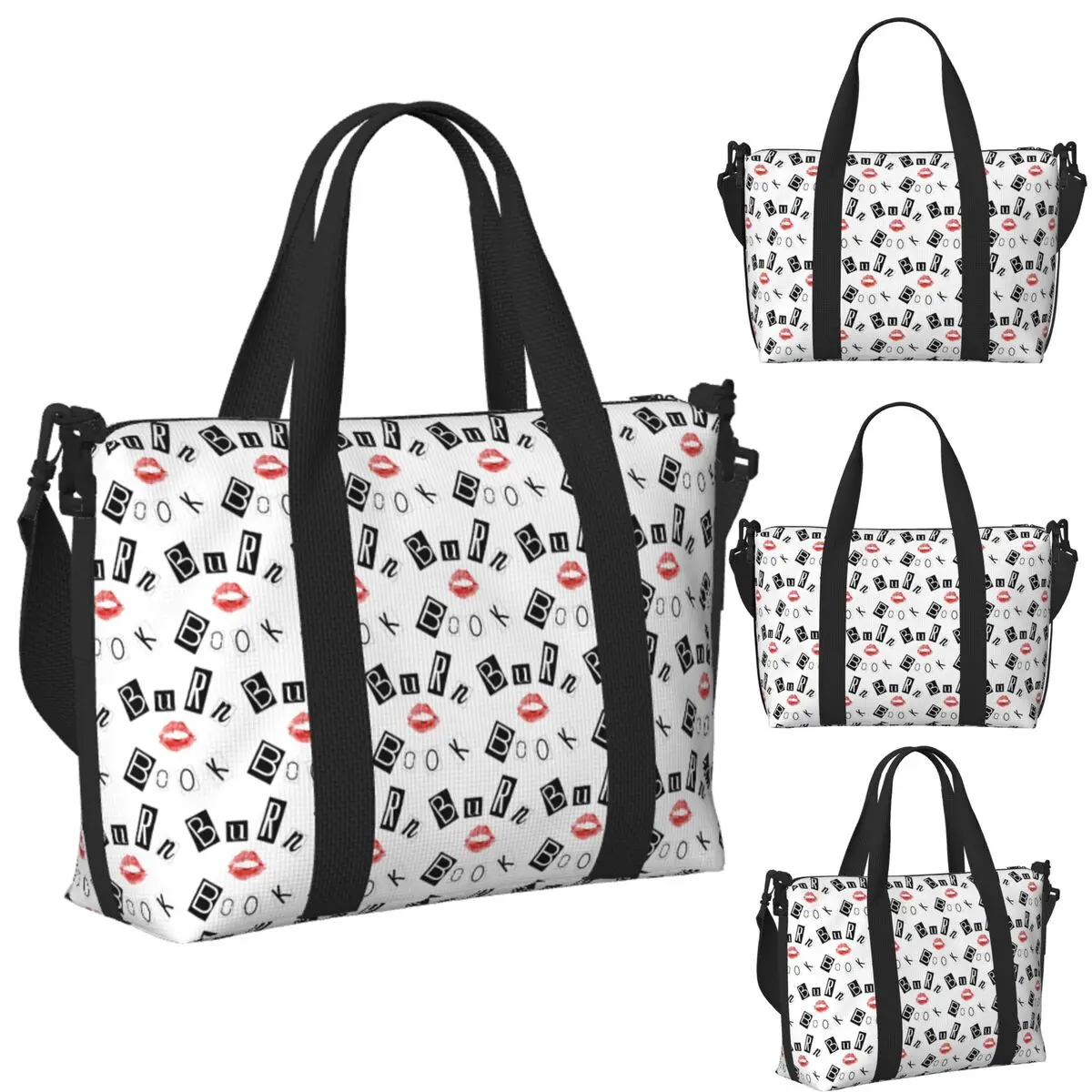 

Custom Burn Book Beach Travel Bag Large Capacity Tote Bags for Gym Sport Women Shopping Duffle Shoulder Bag