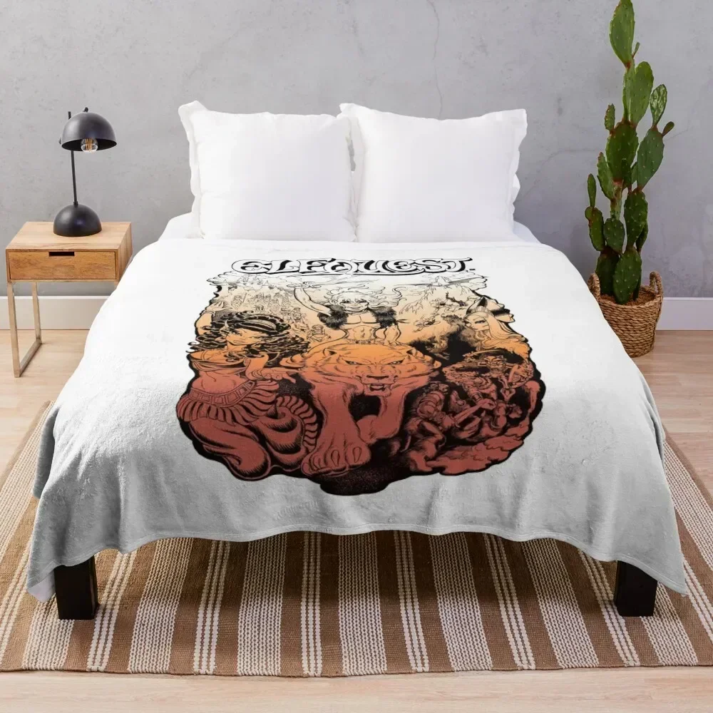 

ElfQuest: First Portfolio Throw Blanket Travel Size Cozy Blanket for Plane Train