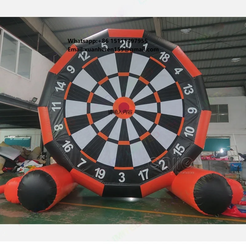 

Factory Supply PVC Inflatable Football Dart, Giant Dartboard With Sticky Football