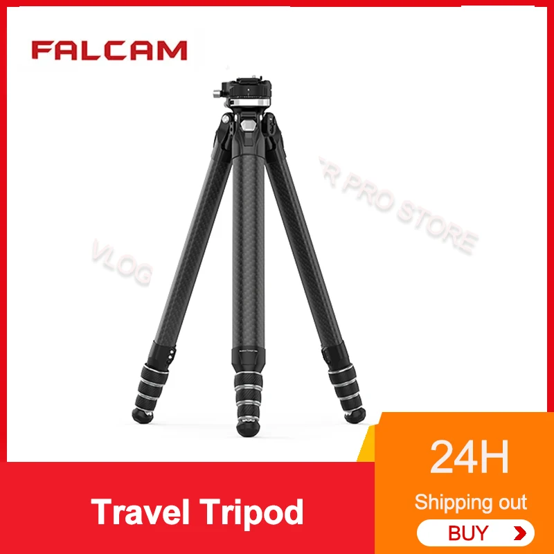 FALCAM 4301 TreeRoot Quick Locking Carbon Fiber Tripod R141K-320P with Panoramic Pan Tilt With 1/4 Screw Professional Tripod