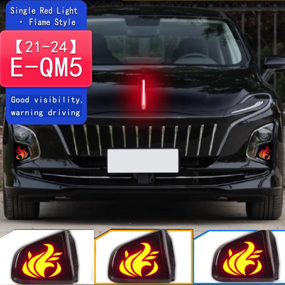 

2PCS DRL For FAW Hongqi E-QM5 2021 2022 2023 2024 Led Daytime Running Lights Signal Lamp Waterproof