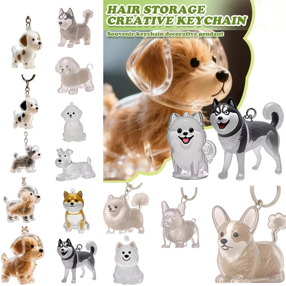 Kawaii Transparent My Pet's Fur Container Siamese Tabby Hachi Cat Pendant Collection Figures Home Decor Bright Link Capsule Toys