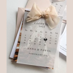 Custom Wedding Invitation With Vellum Paper Greeting Card Save The Date Thank You Postcard Print Design Party Supplies Gift DIY