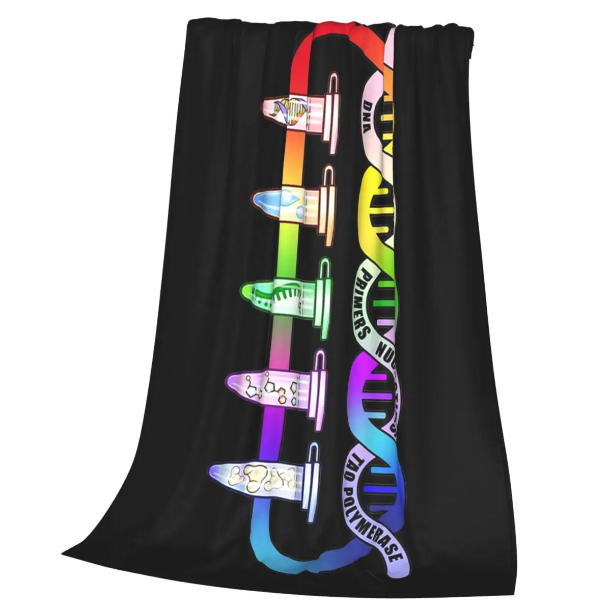Components Pipette Tubes Biology Science Blanket Flannel Throw Blanket Bedspread for Bed Living room Picnic Travel Home Sofa
