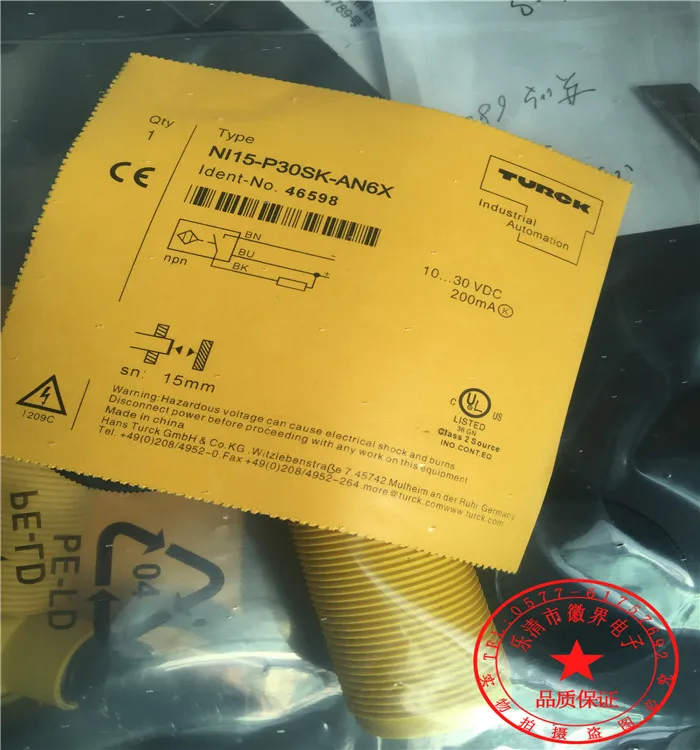 

NI15-P30SK-AN6X NI15-P30SK-AP6X NI15-P30SK-AP6X NI15-P30SK-AN6X Proximity Switch Sensor New