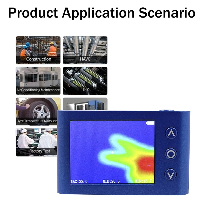 MLX90640 2.4 بوصة التصوير الحراري بالأشعة تحت الحمراء يده الحرارية كاميرا حرارية استشعار درجة الحرارة