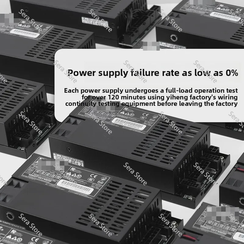 300-600W Fully Modular Flex ATX 1U PSU, New Enhance 7660L Modded Power Source Compatible with DIY ITX NAS Mini Computer Case