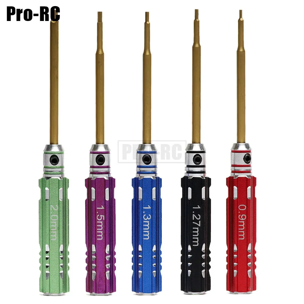 Meta 0.9/1.27/1.3/1.5/2.0mm Hexagon Screwdriver Screw Driver Tool Kit for 1/24 RC Car Axial SCX24 Traxxas TRX-4 Tamiya