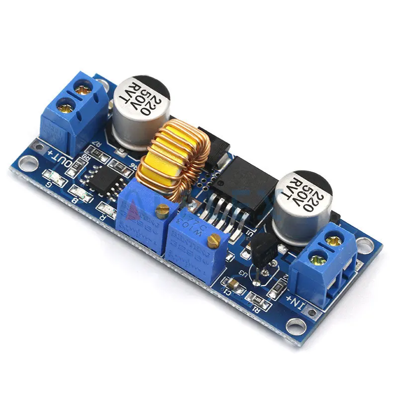 CC/CV 5A Lithium Charger Board XL4015 Adjustable 6-38V To 1.25-36V DC Step Down Power Supply Buck Module