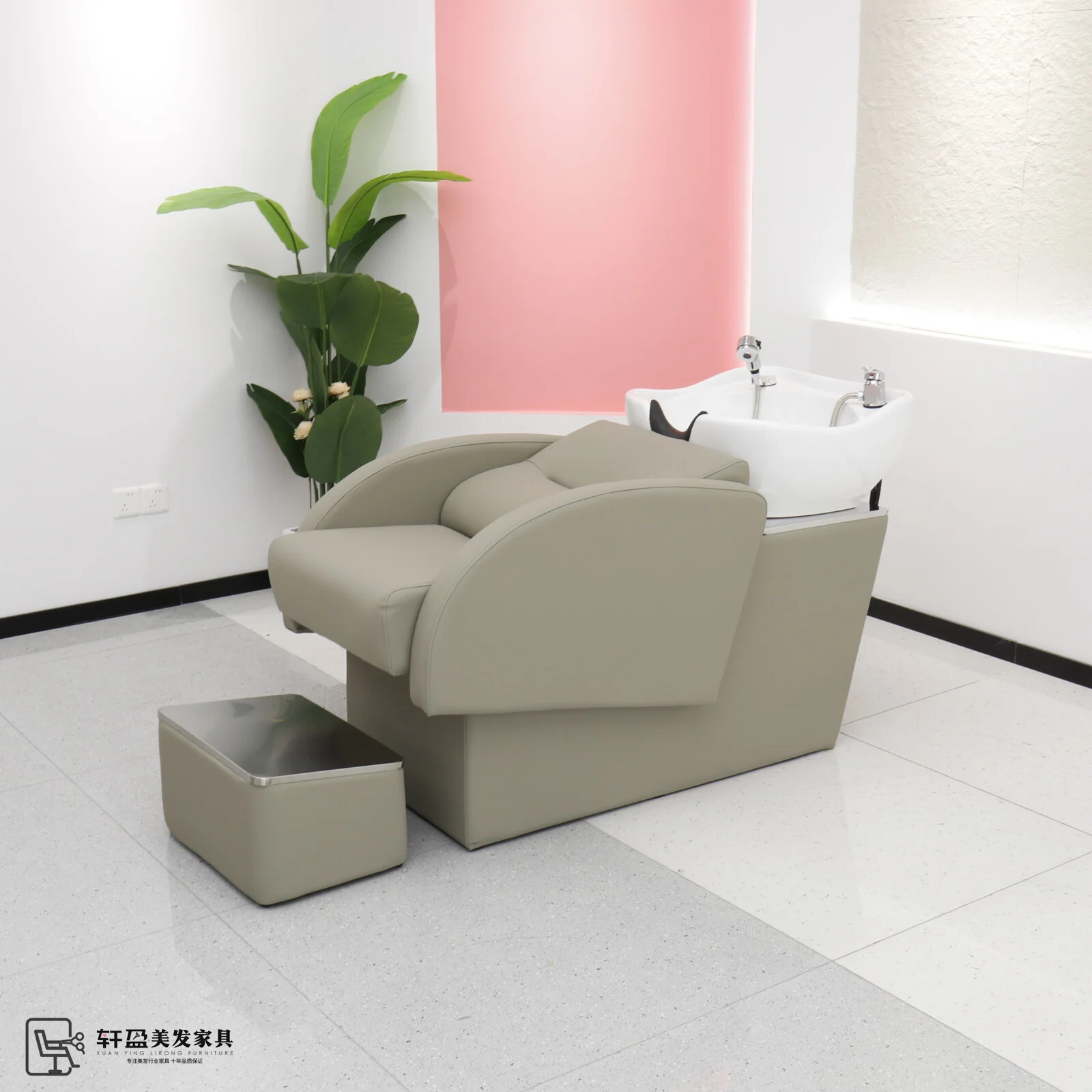 lm1 half lying barber shop fashion shampoo bed simple high-end ceramic flushing bed