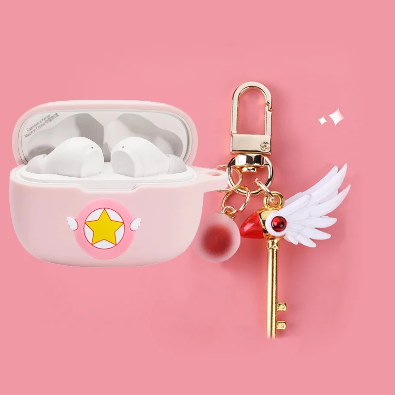 Para jbl onda 200 tws caso dos desenhos animados spaceman silicone fone de ouvido caso protetor capa macia bonito para jbl 200 caso com chaveiro