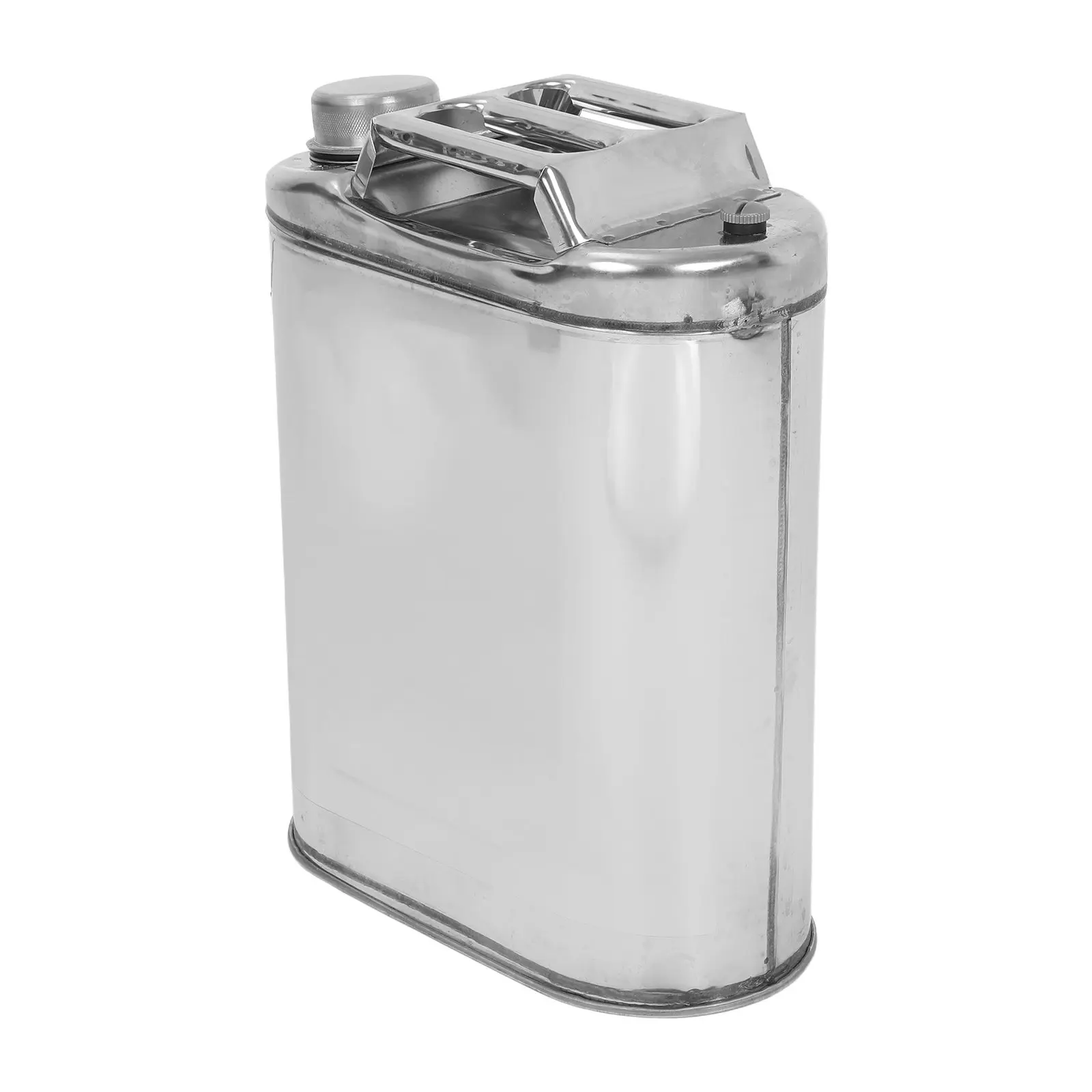 2.6 Gallon Stainless Steel Bucket Metal Water Can Valve Spout Ergonomic Handle Outdoor Camping Utility Container