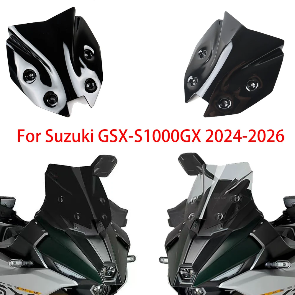 

New Motorcycle Front Windshield Deflector Spoiler Extension For Suzuki GSX-S1000GX 2024-2026 GSXS1000GX