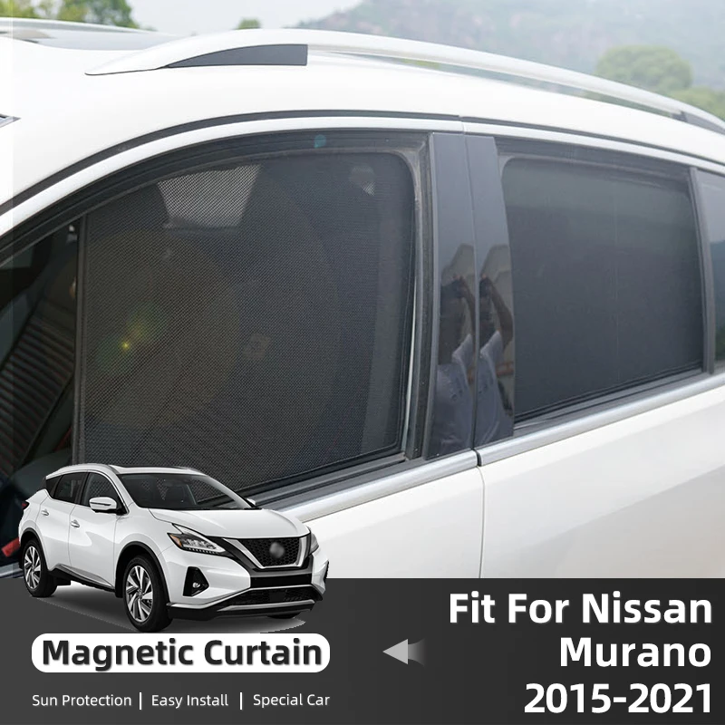 

For Nissan Murano Z52 2015-2020 2021 2022 2023 Magnetic Car Sunshade Front Rear Windshield Frame Curtain Side Window Sun Shade