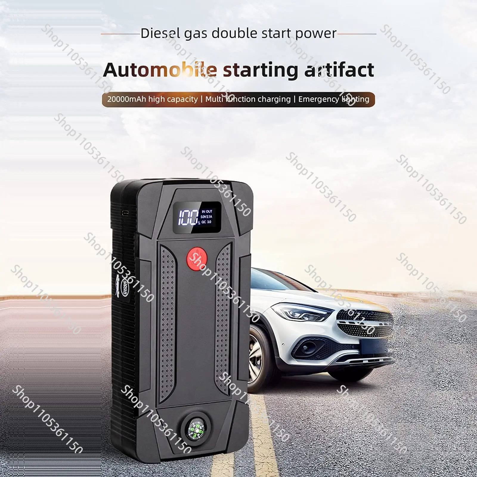 Car Jump Starter 12V 20000mAh Portable Power Bank Car Battery Booster Starting Device Auto Emergency Charger