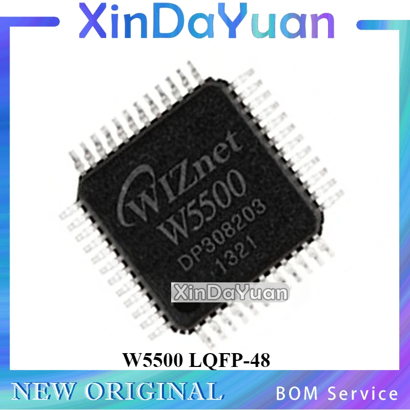 5 pcs  W5500 LQFP-48  Microcontroller Chip