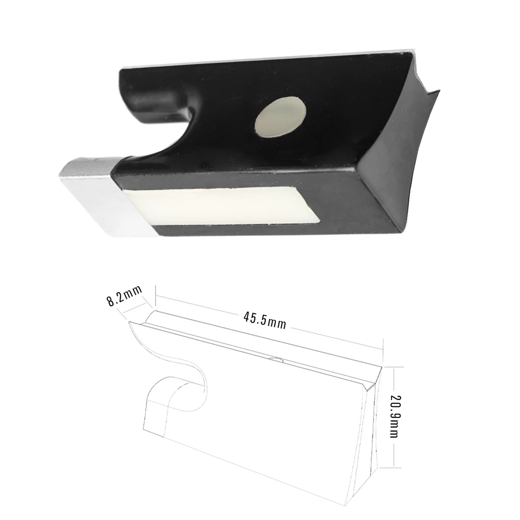 4/4 حجم أسود اللون البلاستيك الكمان القوس الضفدع - قطعة بديلة DIY لملحقات إصلاح ورشة Luthier #4