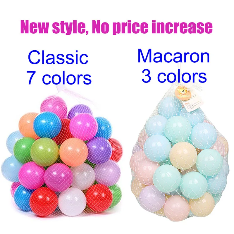 48PCS Outdoor Sport Ball Colorful Soft Water Pool Ocean Wave Ball Baby Children Funny Toys Eco-Friendly Stress Air Ball