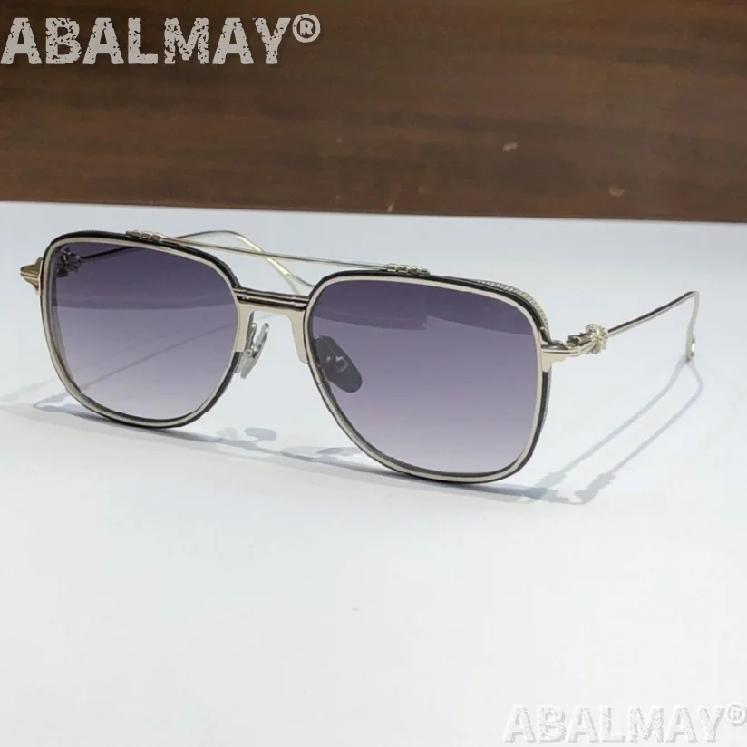 نظارات شمسية مصممة عالية الجودة للرجال والنساء مقاس 55-20 من التيتانيوم بتصميم عصري فاخر نظارات شمسية UV400 مع صندوق