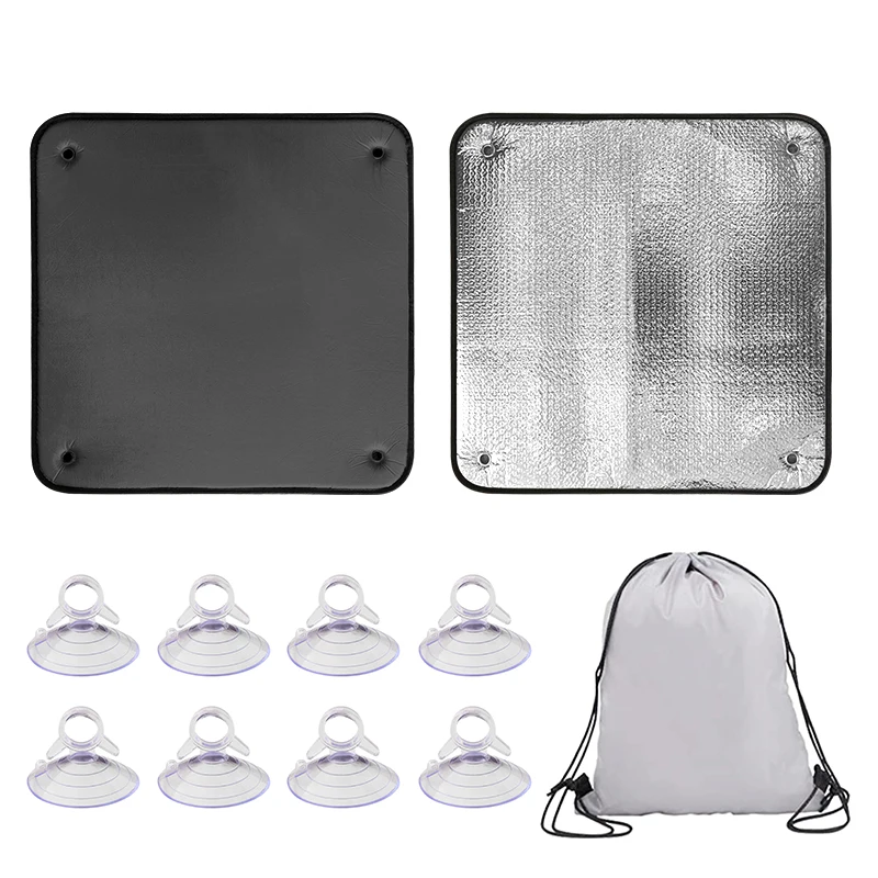 Foldable Barn Door Window Sun Shade Cover For Fiat Ducato Peugeot Boxer Citroen Relay Window Insulation Curtains With Suction view 4