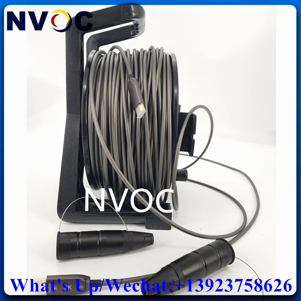 

50/60/70/80/90M 8K HDMI2.0 Male To HDMI-M Ultra High Speed HDMI AOC Hybrid-Fiber Connection Cable For Event LED Display Screen