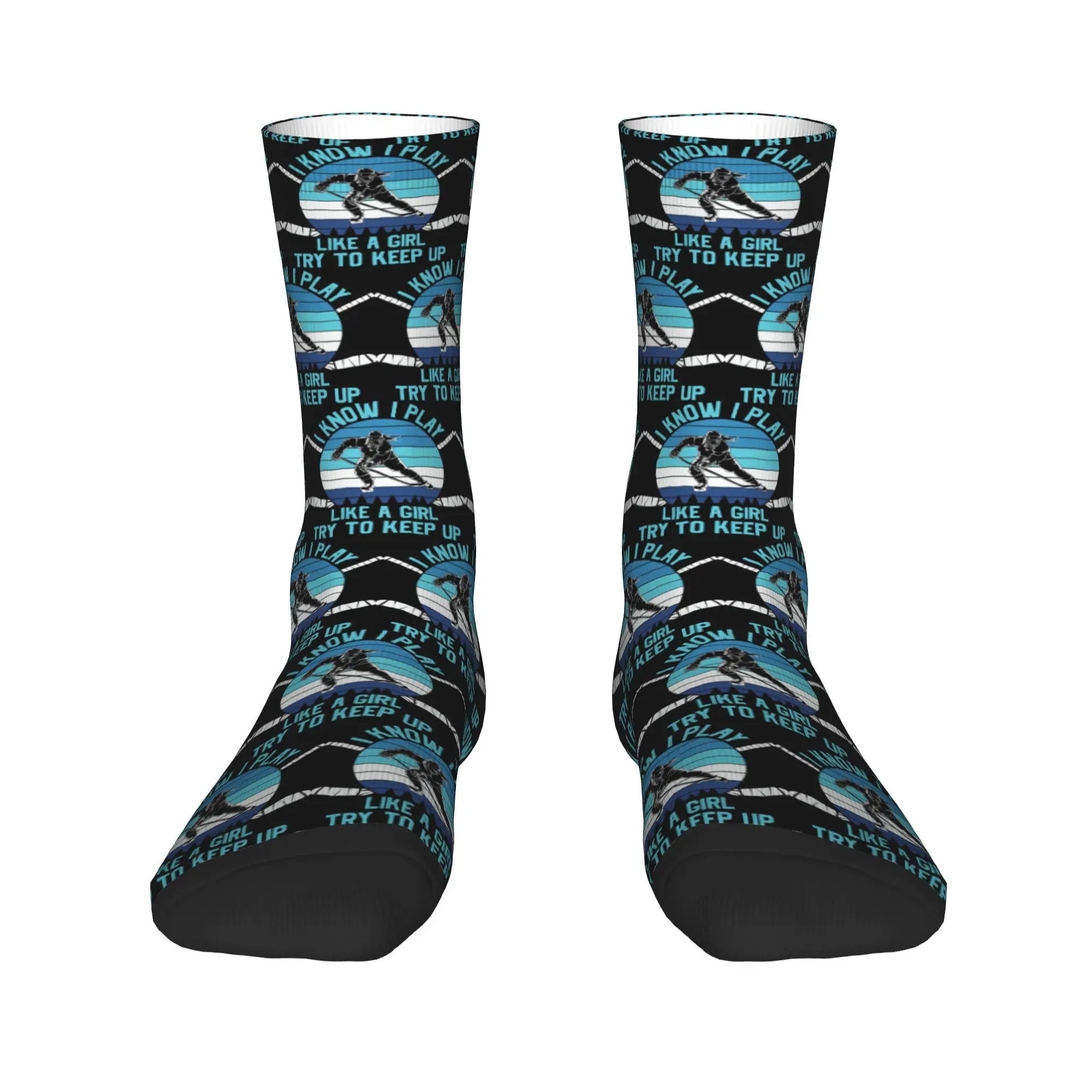 

Я знаю, что я играю, как гриль, попробоваю, чтобы сохранить хоккейные носки, чулки в стиле Харадзюку, всесезонные длинные носки, аксессуары для подарков унисекс