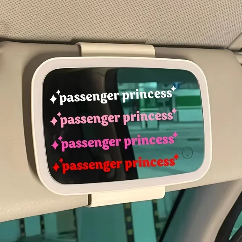 4Pcs Passenger Princess Car Sticker Set Funny Vinyl Decal Rearview Mirror Bumper Decoration Car Accessories Universal