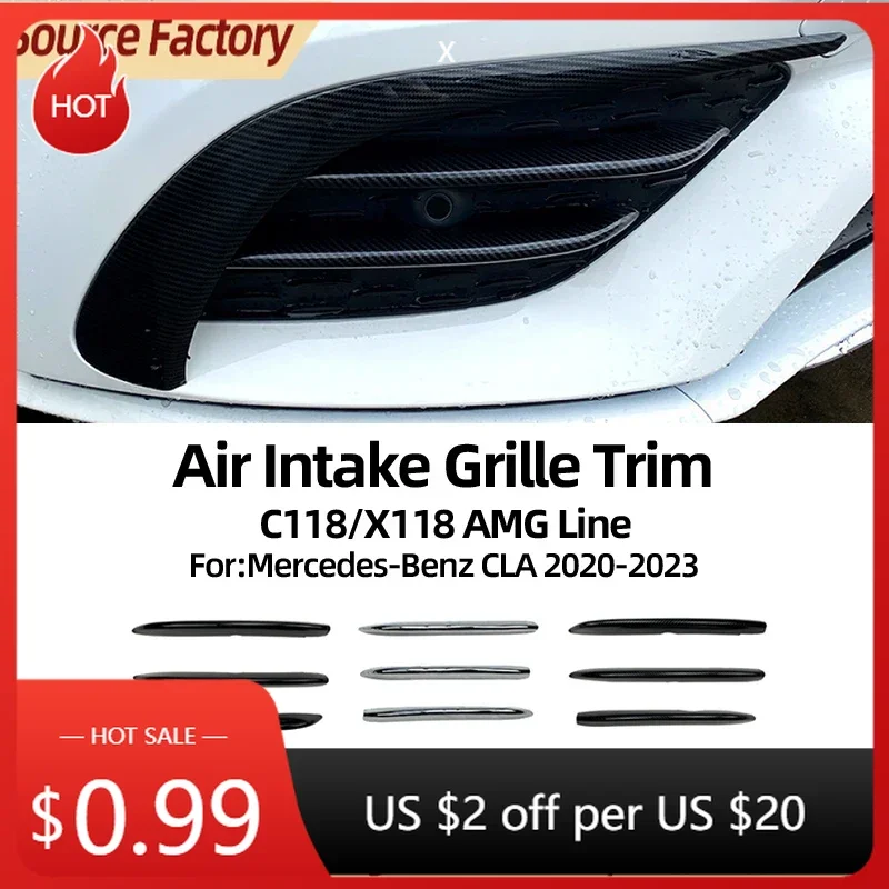 

Bumpers For Mercedes Benz C118 Cla200 260 2020+ Front Bumper Air Intake Grille Cross-border Car Modification Parts Accessories