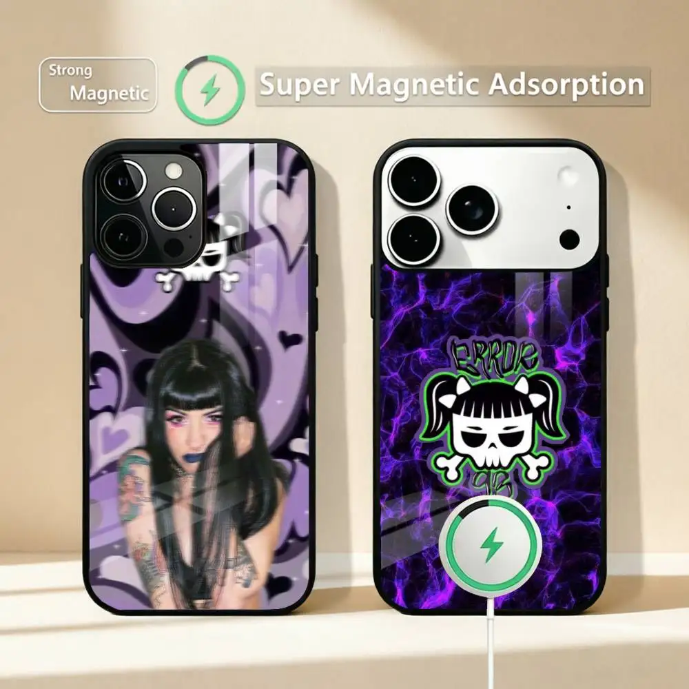 

Hot Rapper Cazzu Error 93 Cool Phone Case For iPhone17,16,15,14,13,12,11 Plus,Pro Compatible with magnetic wireless charging