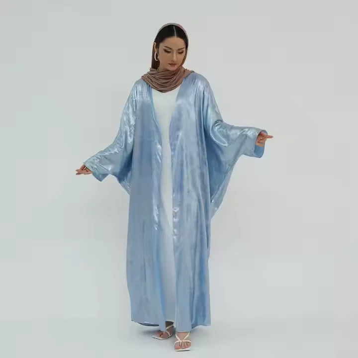 Femme Musulman Jalabiya Ramadan Abayas pour femmes Robe musulmane Kimono Cardigan dubaï turquie caftan Kebaya Robe Marocain Caftan