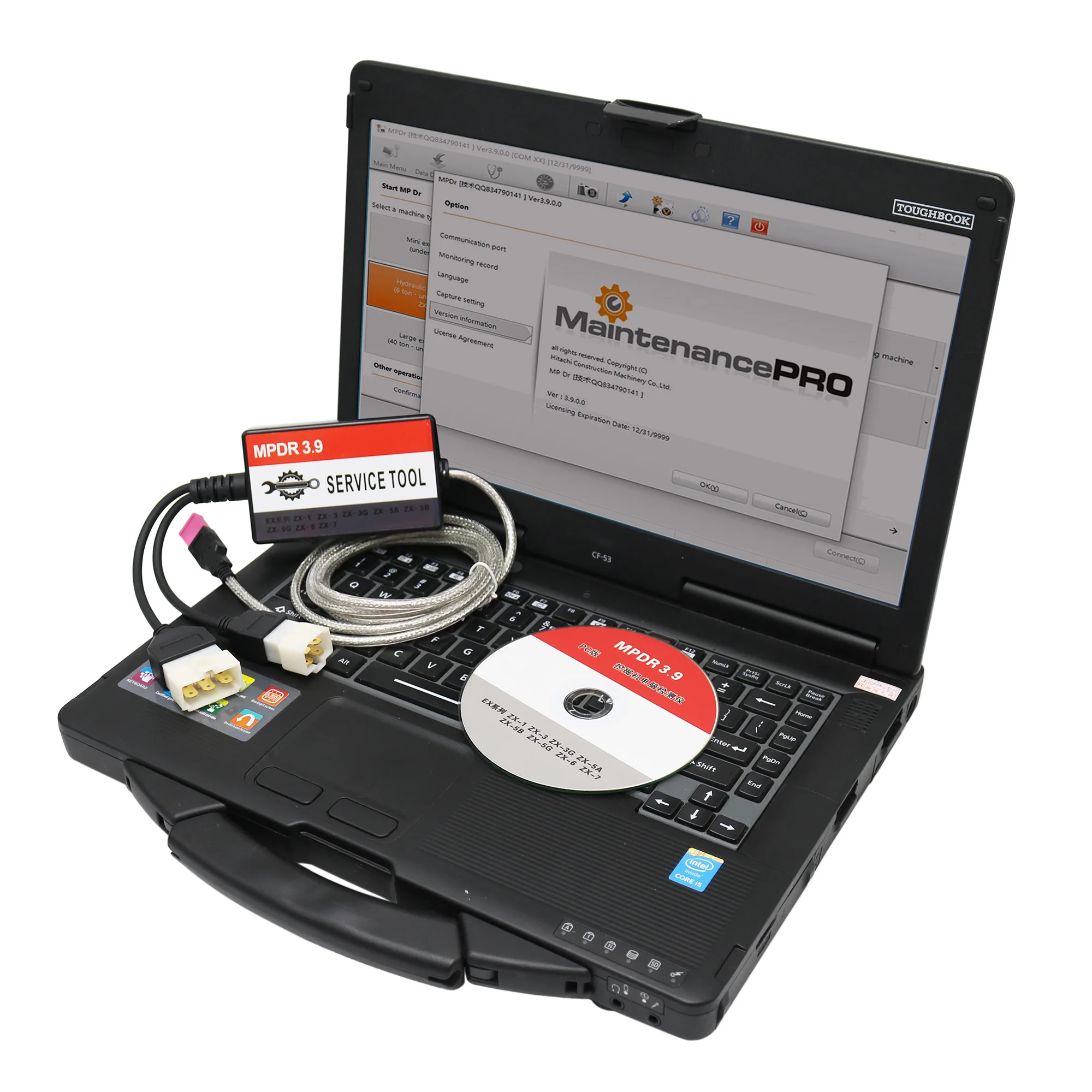 MPDR 3.9 High-Speed Diagnostic Tool for Hitachi Truck Excavator Wheel Loader Crawler Carrier for Hitachi ZX-1 ZX-3 ZX-3G ZX-5
