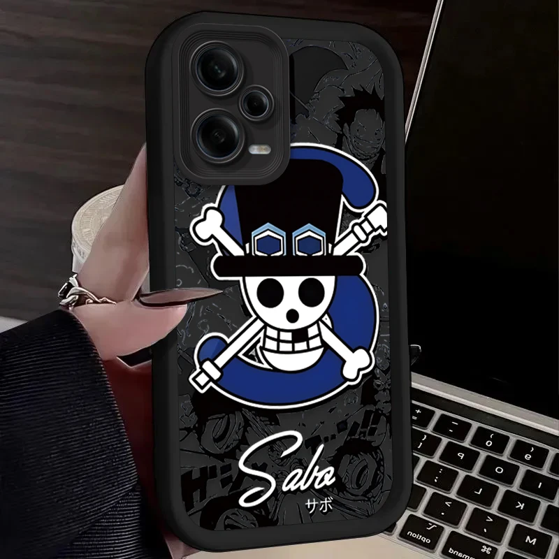 Anime O-One Pieces Skull Phone Case For Xiaomi Redmi Note 13 12 11 Pro Plus 5G 12S 11S 10S 10 9 9S 8 12C 13C 4G Silicone Cover