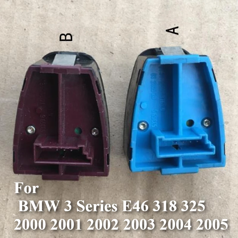 Electric Switch Button For BMW 3 Series E46 318 325 Exterior Rearview Mirror Adjustment DIY 2000 2001 2002 2003 2004 2005 4 Pin