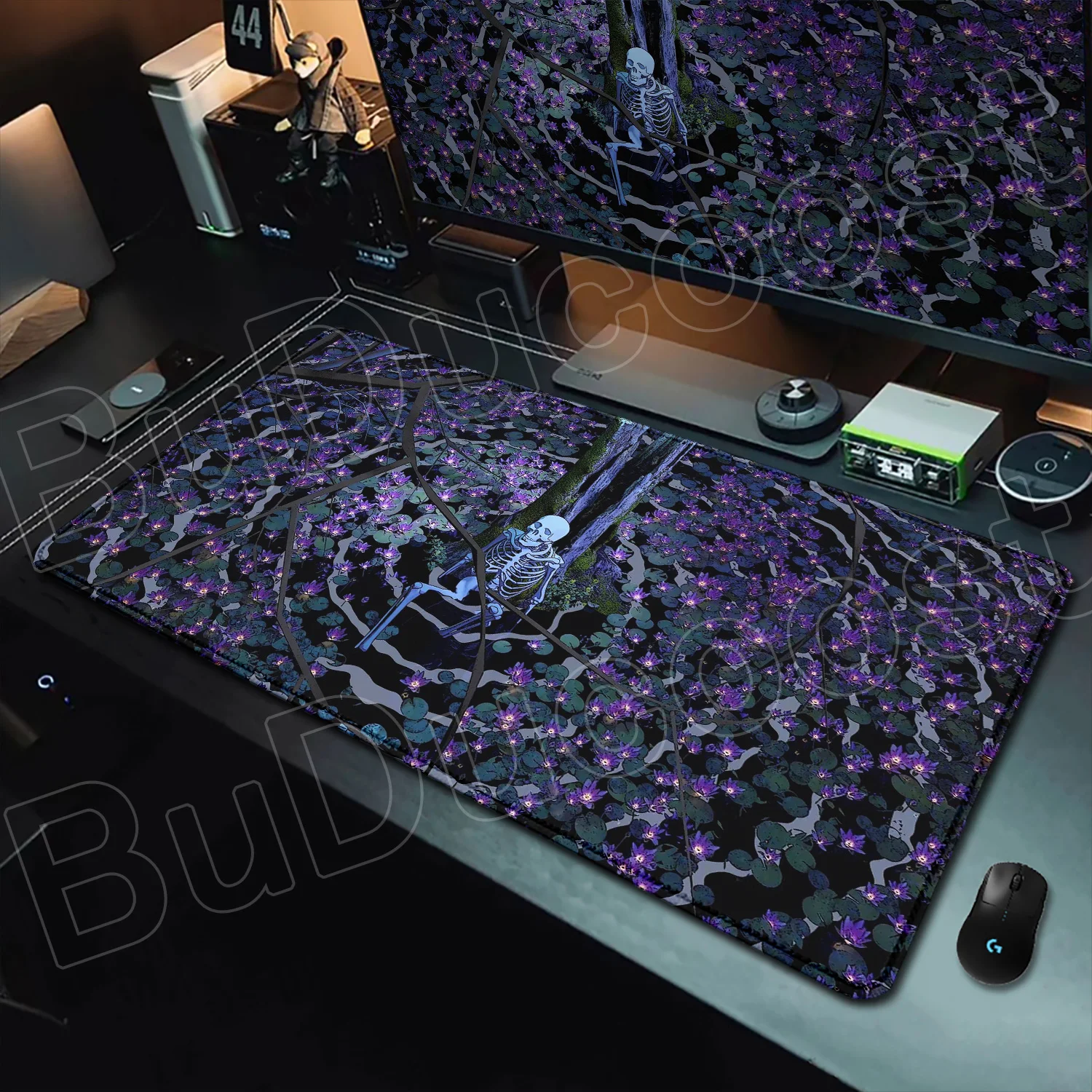 

Skull Skeleton Aesthetic Design Mouse Pad Computer Office Table Mats Rubber Anti-slip HD Gaming Keyboard Mousepads Long Desk Mat