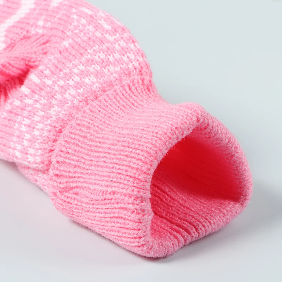 

Turtleneck Sweater Dog Clothes Pink Puppy Outfit Warm Pajamas Cute Sweaters Stitch Costume