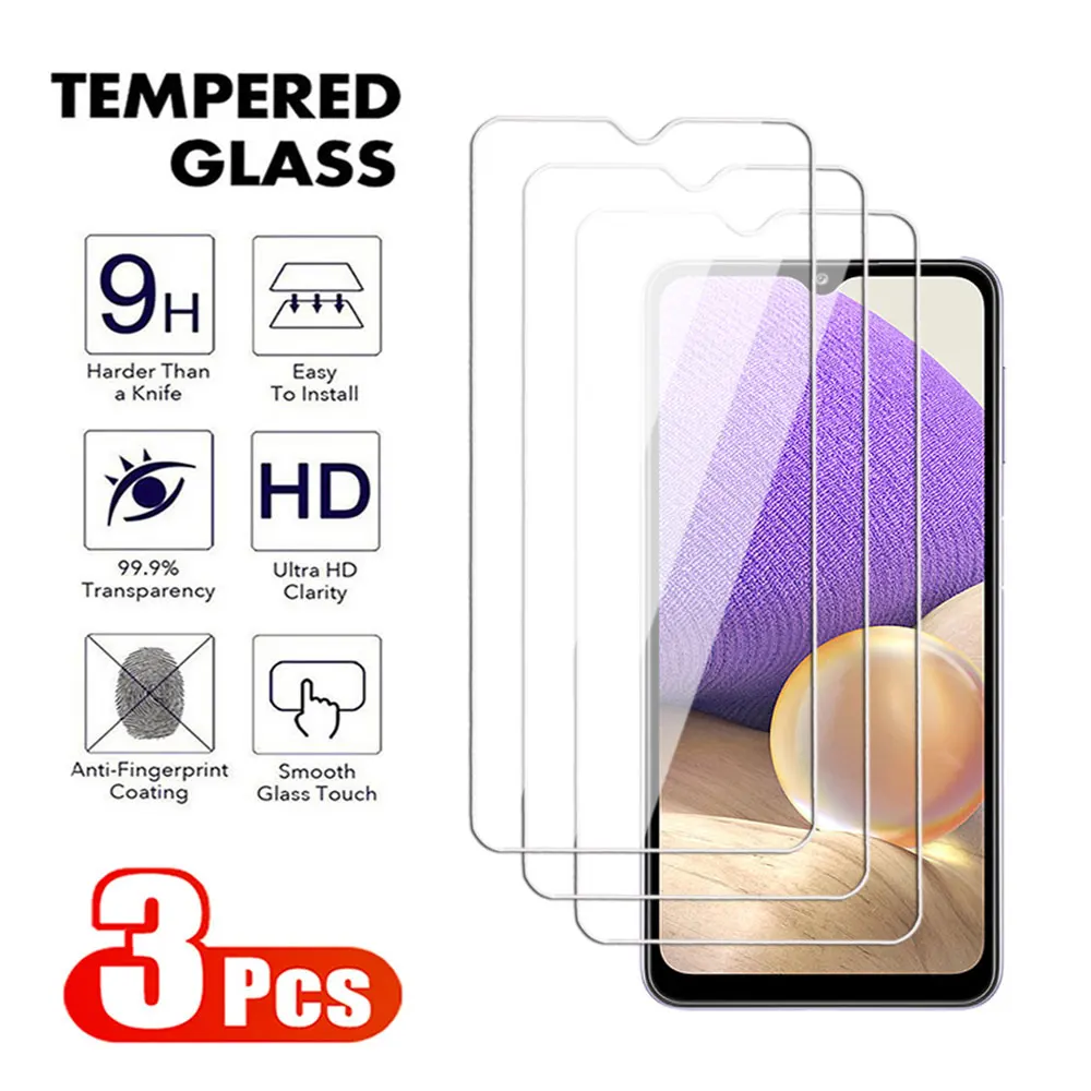 3Pcs Screen Protector For Samsung Galaxy A31 A32 A33 A34 A35 A21 A22 A23 A24 A25 4G5G Tempered Glass For Samsung A21s glass Film