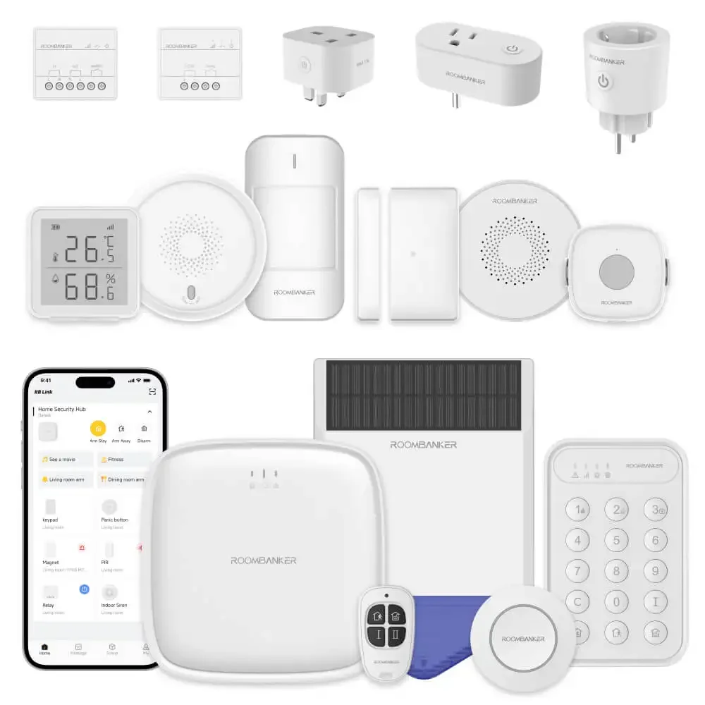 Burglar Home Security Alarm System APP SMS Phone Call Prompt with DIY Alarm Monitoring System